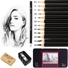Drawing Pencils, Professional Sketching Pencils Set for Beginner, Artist Pencils