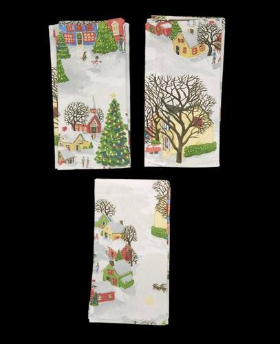 Pottery barn napkins - pottery, winter