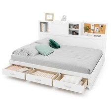Double Size Daybed Wooden Sofa