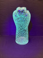 Glass Cat Paw Vase with Glow
