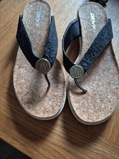 New DKNY Sandal Style Shoes Black Size 40.