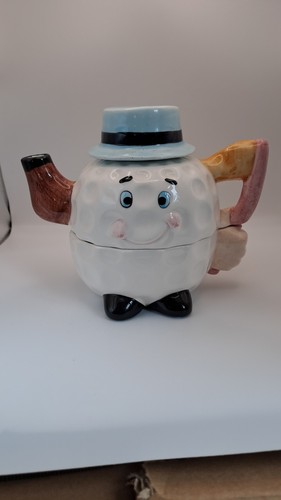 Novelty golf ball teapot - golf,
