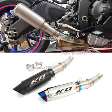 Exhaust Mid Link Pipe Muffler Tips With DB Killer For R6 Yamaha YZF-R6 2006~2025