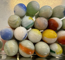 20 x Regular Size Old Vintage MARBLES Incl Swirls / Twists / Agate