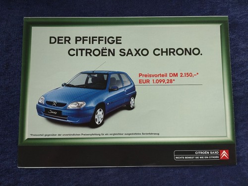 Citroen saxo chrono brochure - saxo,