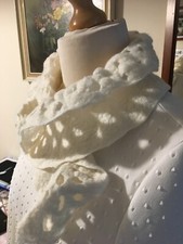 Wool felted scarf