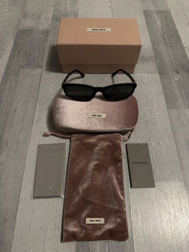 Miu sunglasses shiny - shiny, black