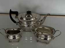 THREE PIECE SILVER PLATED TEA