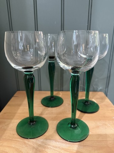 Set green stemmed hock - set, of