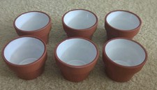 Lot of 6 Terra Cotta 2.5" Clay