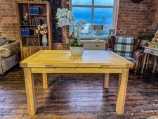 Solid Oak Dorset Extendable Dining Table- Glass Like Finish