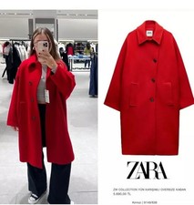 ZARA WOOL BLEND OVERSIZED COAT