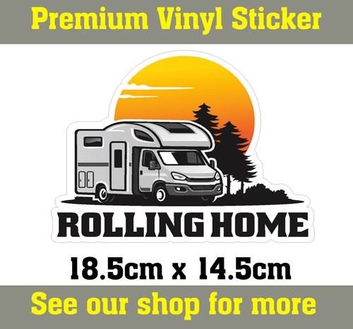 Rolling home vinyl printed - home,