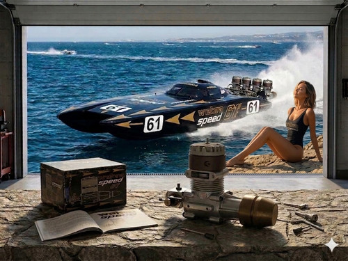 Webra marine engine - ,