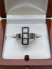 STEFANO RICCI 12.76 Gr. WHITE GOLD 18 Ct. 750 RING 2 Karat HIGH QUALITY DIAMOND