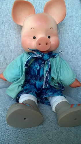 Vintage reward toy pig - 70's?,