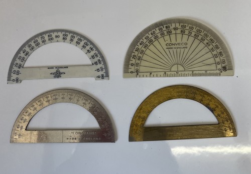 Vintage protractors - vintage,