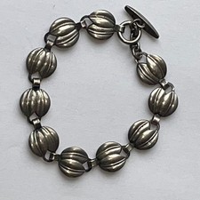 Vintage Silver Danish HERMANN SIERSBOL Child's Bracelet (C354)