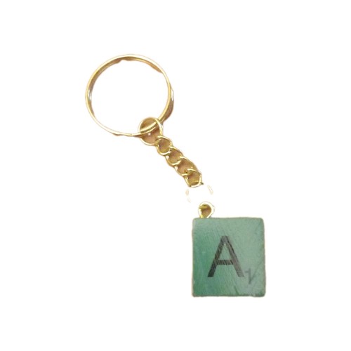 Scrabble style letter keyring - style,