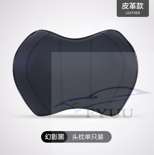 Black leather car - black, neck