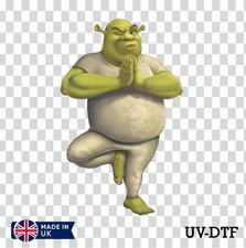 Shrek UV DTF Sticker - Glass