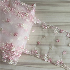 2 Yards Pink Embroidery