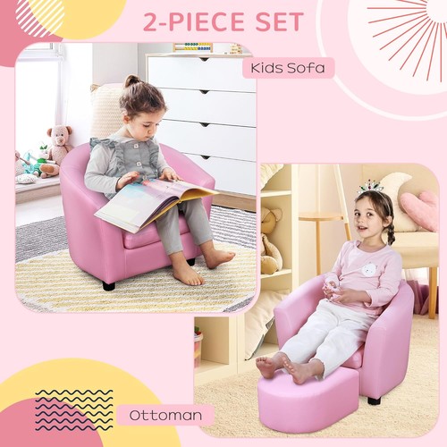 Homcom kids mini sofa children - sofa,