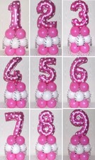 PINK  AGES BIRTHDAY FOIL