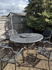 Hartman Amalfi Aluminium Garden Round Table & 6 Chairs 
