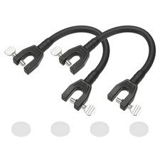 Ski Tip Connector, Snowboard Clip Ski Training Aid Basic Turning 2 Pcs & Black