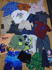 #435? Huge Bundle Of Boys Clothes 7-8years NEXT GEORGE PRIMARK MICKEY BATMAN MA