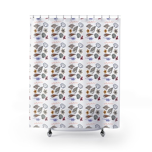 Shower curtains retro - retro, beach