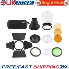 Godox AK-R1 Barndoor Snoot Grid Diffuser Ball Kits for V1 V1Pro Round Head Flash