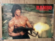 Rambo First Blood part 2 - rare original 1985 film poster. Sylvester Stallone.