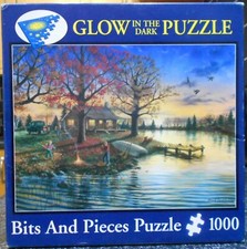 Lakeside Cabin 1000 Piece Jigsaw COMPLETE (Bits And Pieces)