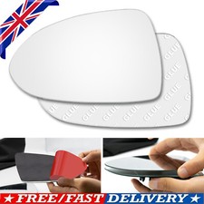 For Vauxhall Corsa D E 2006-2019 Left Passenger Side Wing Mirror Glass Stick On