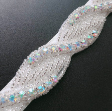 Flower Wedding Headband Hair Veil Tiara Bridal Crystal Bridesmaid Accessories UK