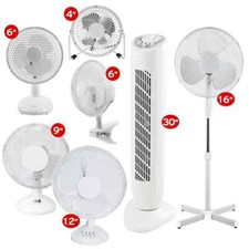 Portable Low Noise Oscillating Fan Lightweight Quiet Efficiently Cool Operation