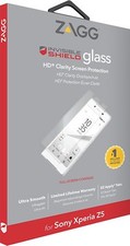 2 x Genuine ZAGG Sony Xperia Z5 InvisibleShield Glass HD Screen Protector Guard