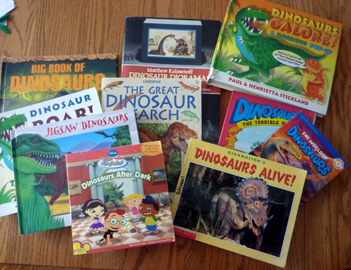 Dinosaur book lot - dinosaur,