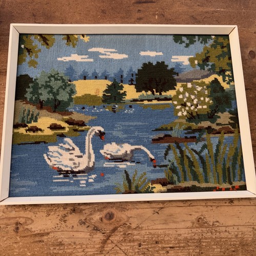 Vintage tapestry needlepoint - vintage,