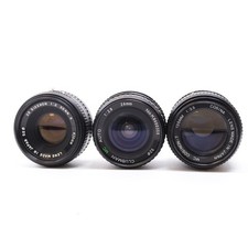 Pentax PK Mount x3 Lens Set Bundle 24mm 50mm 135mm 1019FLZ