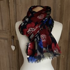 Seasalt Floral Scarf Wool mix