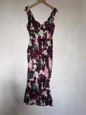 Zara Floral Dress Midi Fit