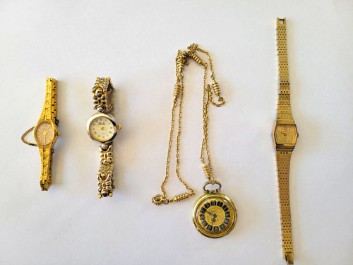 Vintage ladies gold watches - ladies,