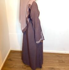Abaya 3pcs/Set Open Linen