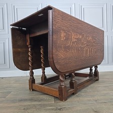 Antique low table solid oak - antique,