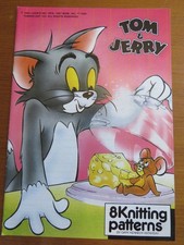 Vtg Intarsia Gary Kennedy 8 Walt Disney Tom & Jerry Characters Knitting pattern