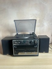 Steepletone BT SMC386 Pro Comp Turntable Cassette Radio CD System Speakers