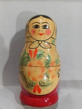 Vintage Russian Nesting Dolls Set of 4 Authentic With Label
